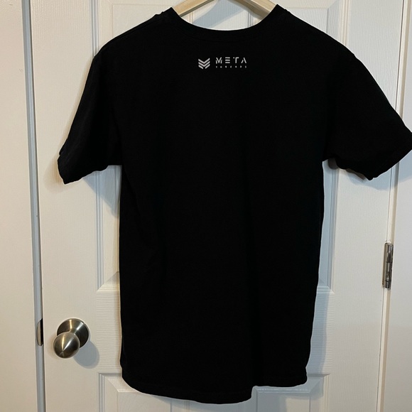 Meta Threads black gaming tee w/ white CLUTCH & MLG graphics unisex sz M - Picture 5 of 8
